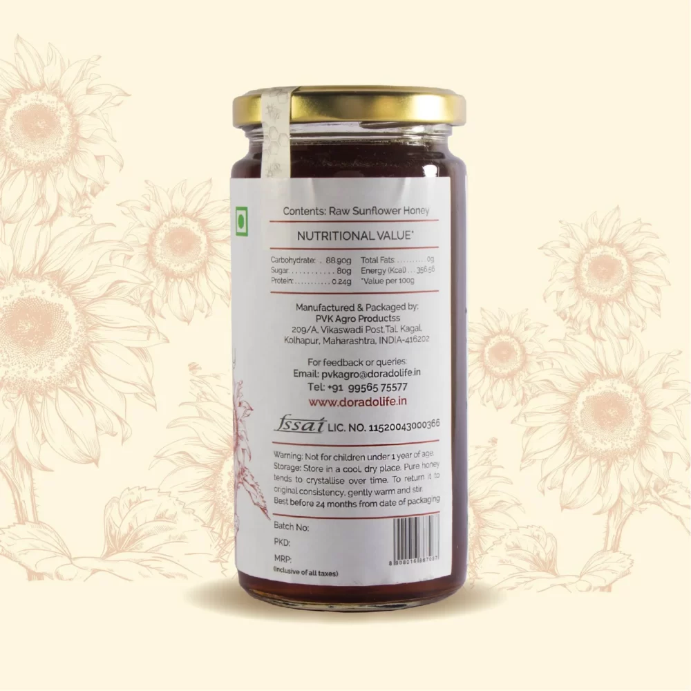 Pure Sunflower Honey